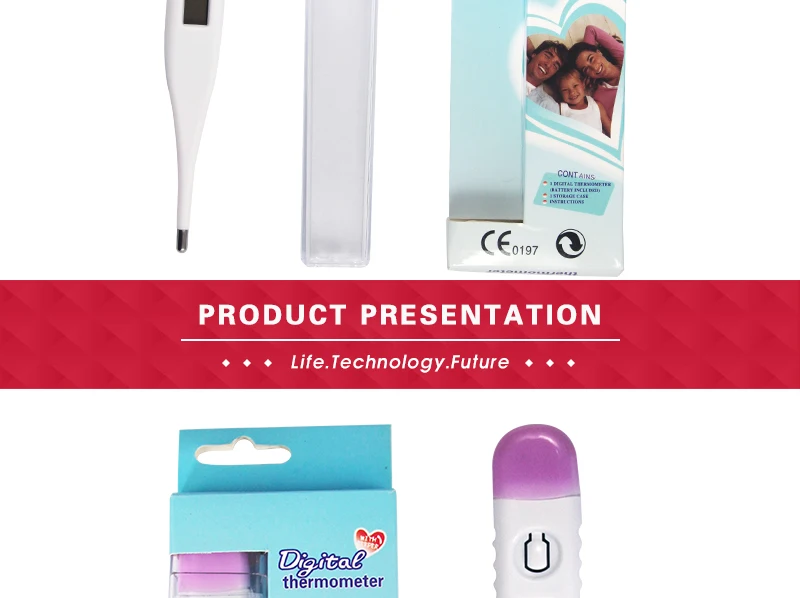 Clinical Thermomeer Forehead And Ear Mercury high accuracy digital Thermometer