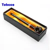 Wholesale Logo Smoking Set Ebony Wood Smoking Pipe Handmade Black Tobacco Pipe Filter Wooden Pipe