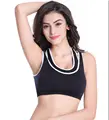 Professional Sports Bra Fake Two piece Mesh Hot Sexy Push up Women Yoga Bra Fitness Vest