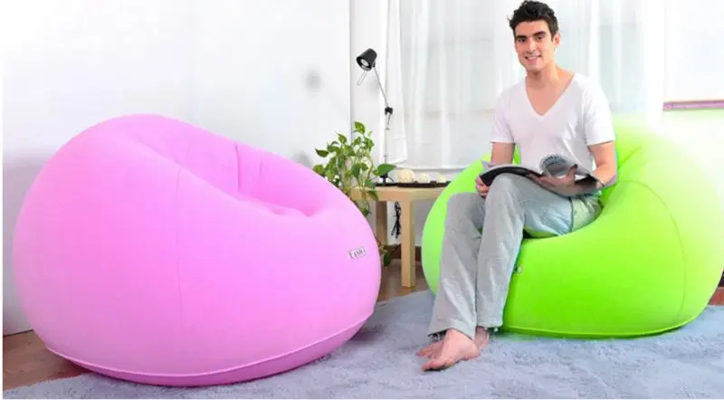 Round Single Soft Air Sofa,Inflatable 