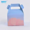New design custom luxury tall kraft birthday cake box design with handle paper cupcake box