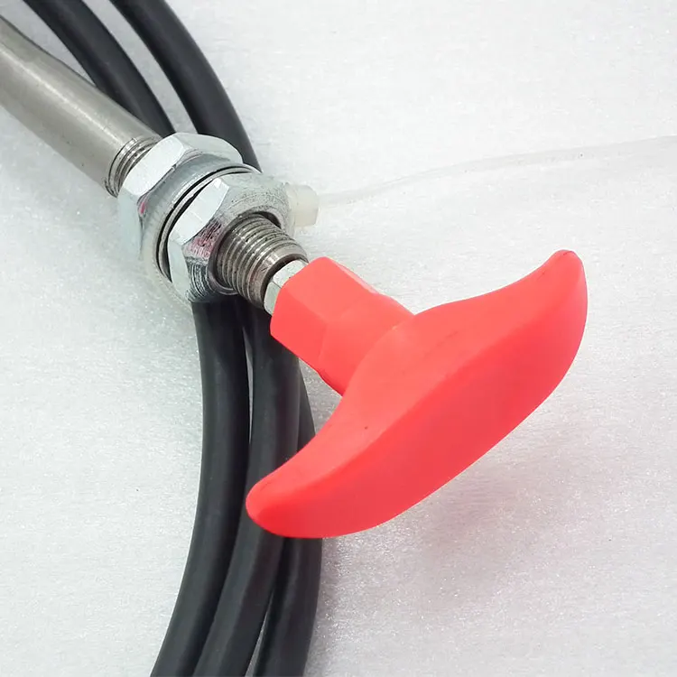 Automotive Parts Emergency Cable Choke Cable Pull Cabe T Handle Round