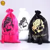 Sinicline new design soft satin custom hair product packaging with luxury design
