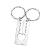 Loftily Jewelry Heart Keyring Gifts for Valentine's Day His Only Her One Couple Keychain Keyring