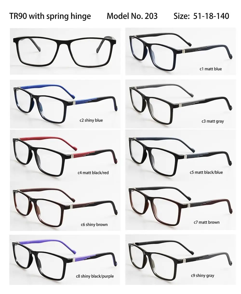 Double Color Flex Hinge Optical Eye Glass - Buy Double Color Flex Hinge ...