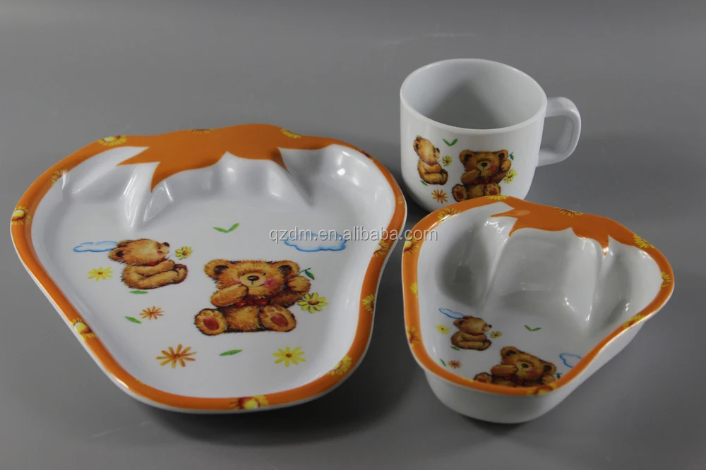 Strawberry Melamine Dinner Sets For Babies