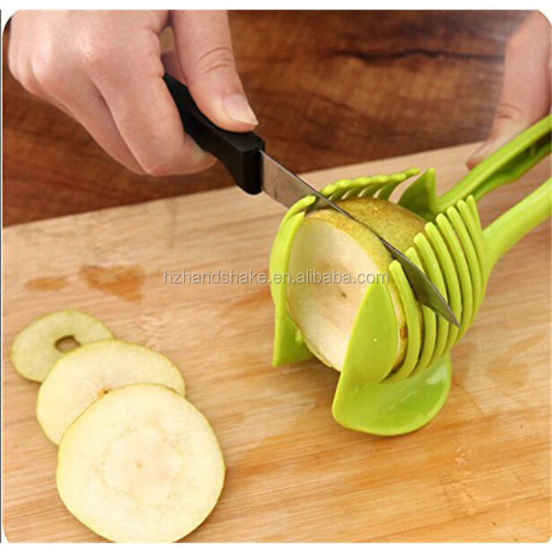 1Pc Multifunctional Tomato Slicer Handheld Round Slicer Fruit Vegetable Cutter 