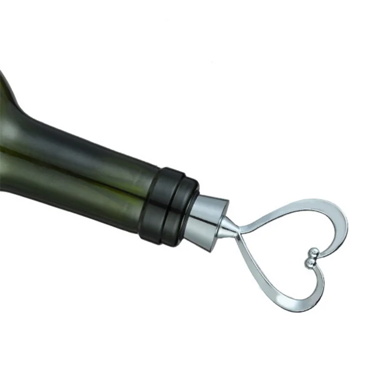 2018 Top Seller New Design Zinc Alloy Love Heart  Shape Wine Stopper Bar Supplies Fresh Plug Bottle  Wedding Favor Decoration Tool