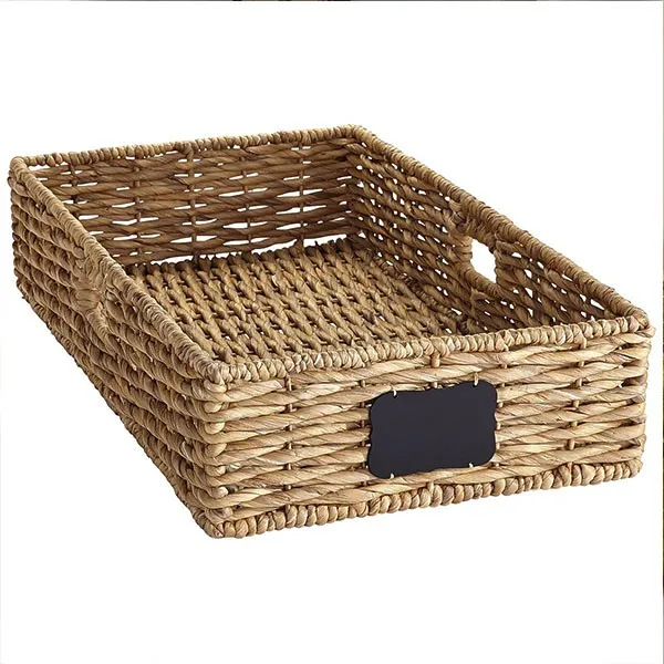 Cheap Price Handmade Clothing Storage Straw Rattan Basket With Chalkboard Buy Rattan Basket