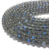 Natural Labradorite Round Bead Gemstone for Jewelry Making and Design with Blue Pattern Reflection AAA-Quality