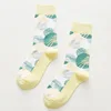 Cheap custom flower colorful Wholesale Breathable Customized cotton dress happy socks