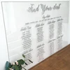 Acrylic Printed Personalised A2 , A1 or A0 acrylic seating chart Table Plan Wedding table plan