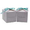 Wholesale Art Paper Box Custom Logo Shape printing color box with ribbon for gift apple candy and small toy model packaging