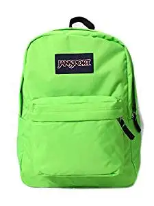 lime green jansport backpack