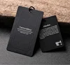 High-grade UV clothing tag custom LOGO 700g Black Card Silver Gold Stamping Free Design