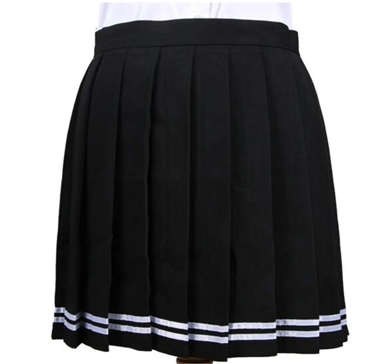 adam & eesa Girls Box Pleated Skirt School Uniform Elastic Skirts Ages ...