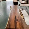 2019 the most popular solid wood creative live edge big resin cofference table