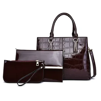 handbag suppliers wholesale china leather custom handbags 3pcs sets bag larger
