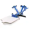 4 color 1 station silk screen printing machine t-shirt printer press equipment