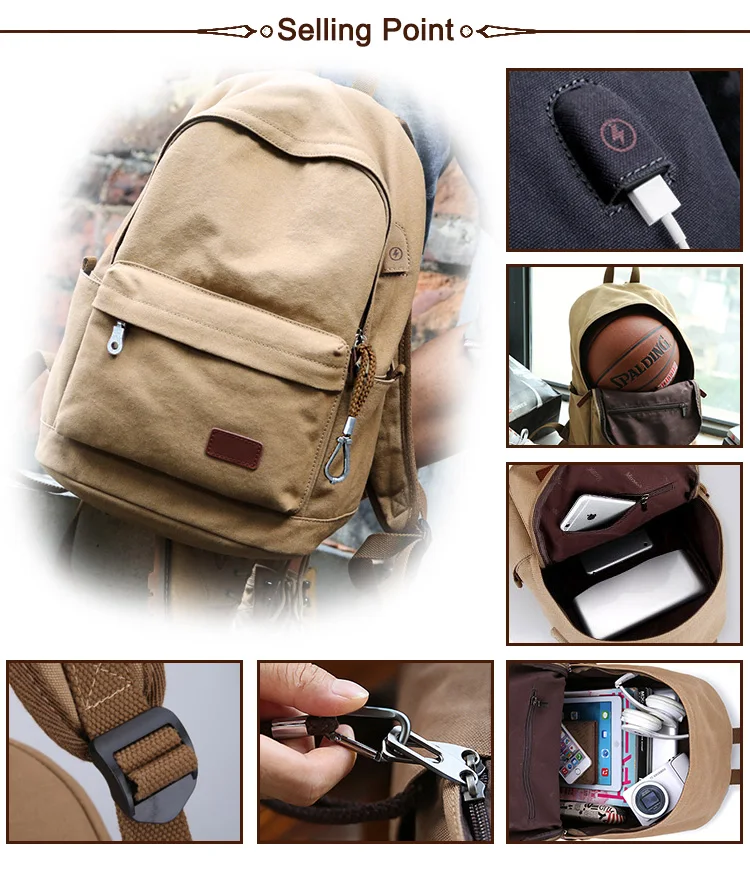 Wholesale Best Selling Top Design Male Lockable Waterproof Portable Business Rucksack Laptop Bags Usb Backpack