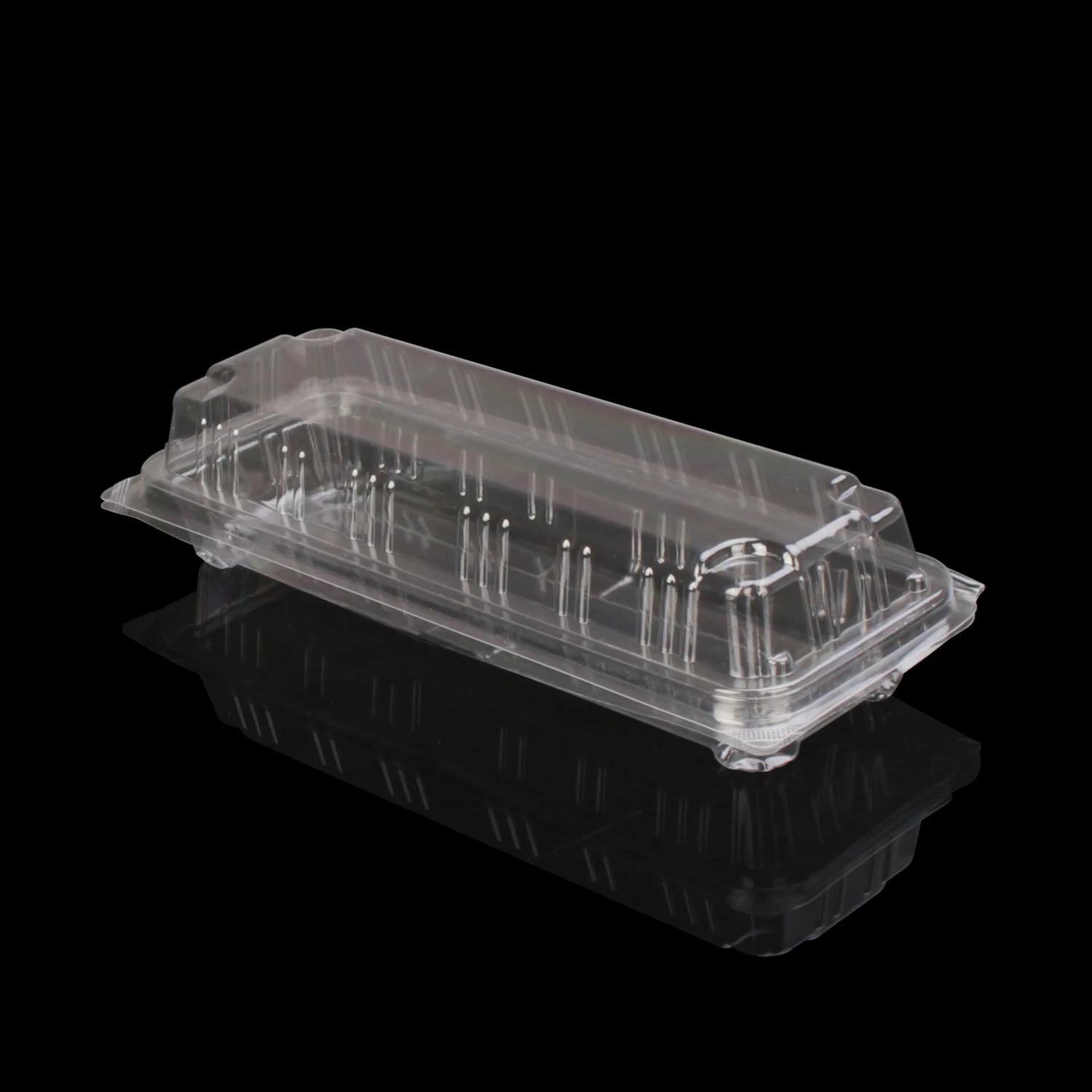 SZ-009 Rectangular Food Box and Hinged Lid Clear Plastic Food Disposable Container