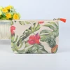 Custom Pouch Travel Cute Canvas Cotton Foldable Cosmetic Canvas Bag