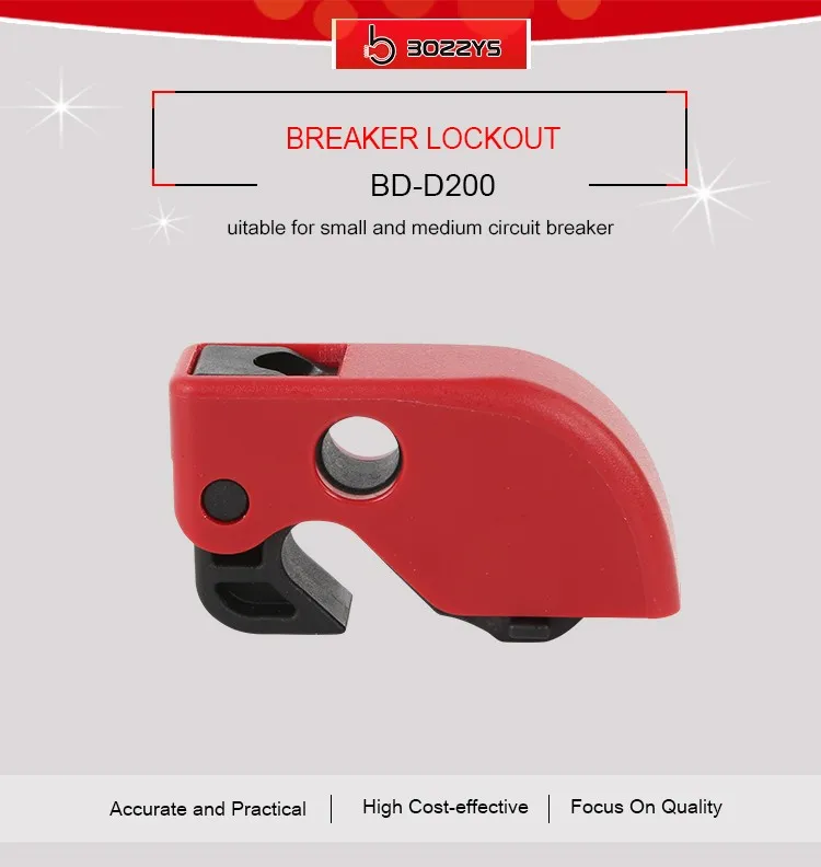 MCB Safety Circuit Breaker Lockout Without Tools Can Mounted Side-By-Side On Adjacent Circuit Breaker