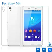 Front + Back Tempered Glass Film for Sony Xperia M4 Aqua Screen Protector on E2303 E2306 E2363 Free Shipping pelicula de vidro