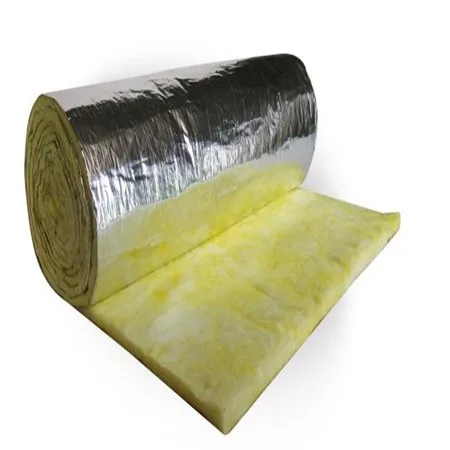 Glass Wool Roll With Aluminium Foil On One Side/fiberglass Wool - Buy ...