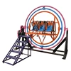 Amusement park ride human gyroscope fun fair equipment three-dimensional space ring for sale