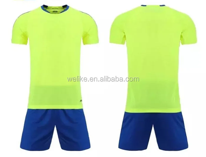 Fluorescent Football Training Kit New Design Soccer Jersey Cheap Plain Football Uniforms Buy