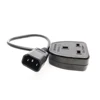 0.3m UK Power Adaptor Cord , IEC C14 Male Plug to UK 3Pin Female Socket Power Adapter Cable For PDU UPS,13A,1 pcs