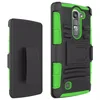 Robot stand rubberized armor Back cover case for LG G4 mini belt clip holster armor combo case