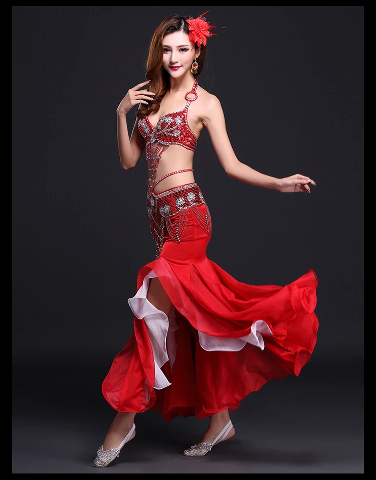 Gt 10162 Stage Performance Long Beaded Tassel Turkish Belly Dance