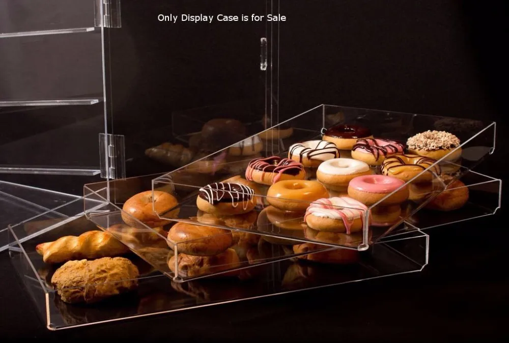 3 Tier With Removable Trays Acrylic Cupcake Pastry Donut Container