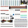 Electronics Component Basic Starter Kit with Breadboard Cable Resistor, Capacitor, LED, Potentiometer
