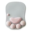 Cat Paw Mouse Pad With Wrist Support Soft Silicone Wrist Rests Wrist Cushion Computer Mouse Mat