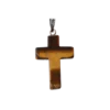 JOYA GIFT Cross Quartz Crystal Pendant Assorted Natural Quartz Healing Charms Jewelry Making 18x25MM Cute Cross Pendant