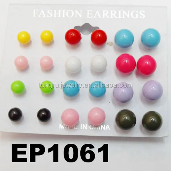 Make Your Own Plastic Ball Stud Earrings Make Your Own Plastic Ball Stud Earrings
