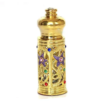 3ml Empty Glass Perfume Bottle With Various Color Decorations For