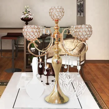 candelabra crystal gold tall wholesale factory larger centerpieces