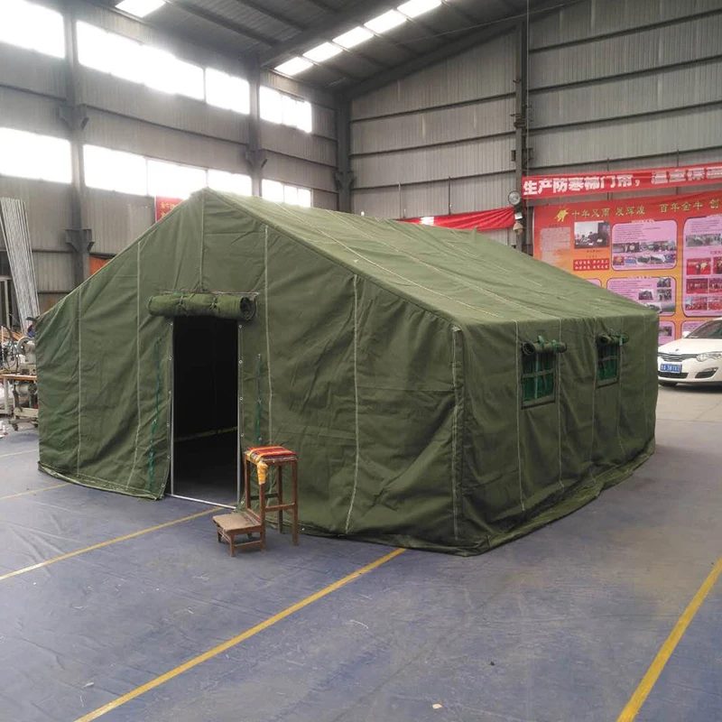Waterproof Heavy Duty Canvas Insulated Green Army Tent - Buy Army ...