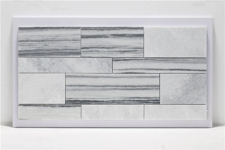 Samistone Stone Wall Tiles Natural Marble Grey And White Culture Stone Wall Cladding Stone