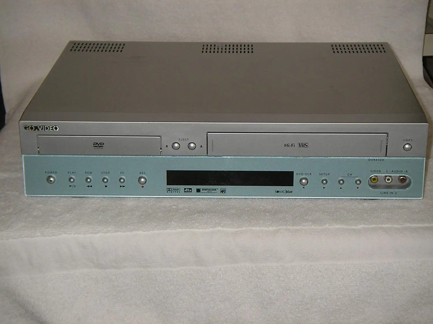 Get Quotations · GOVIDEO DVD Player& $ Head Hi-Fi Stereo VCR  Combination,Model DVR4300