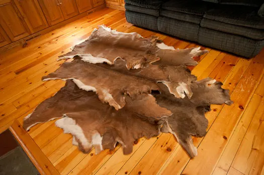 deer hide rug