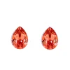 New Fashion Small Glass Crystal Water Drop Black/Orange/Colored Stone Stud Earrings