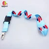 Sublimation printing custom high quality college memory USB id lanyard