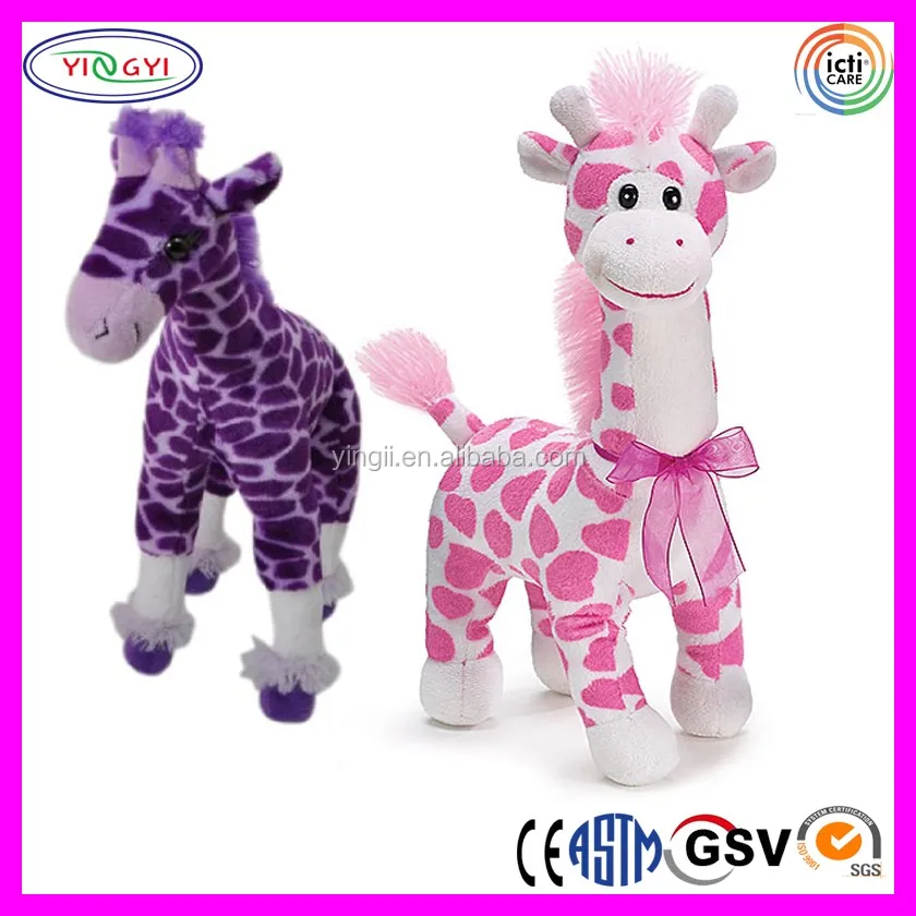 purple stuffed animal giraffe