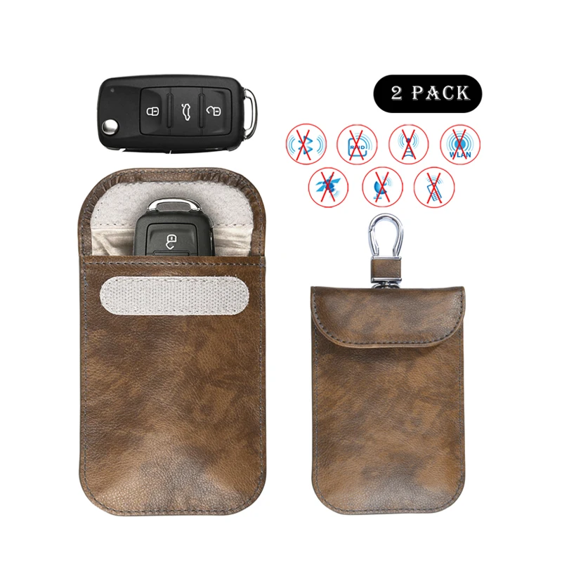 Factory Wholesale Highquality Car Key Fob Protector Pouch Leather Car