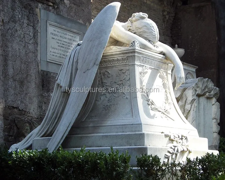 Fabricants personnalisés de tombes en marbre d'ange qui pleure
